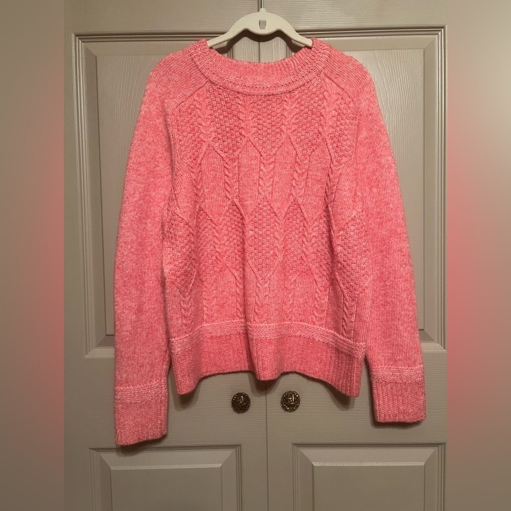 Croft & Barrow Coral Cable Knit Sweater